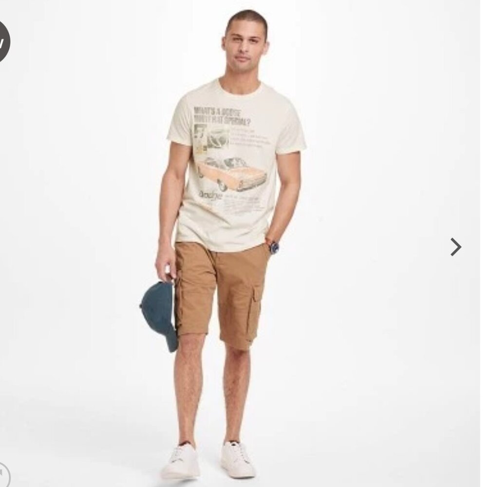 Men's Regular Fit Dodge Short Sleeve T-Shirt - Goodfellow & Co™ White XL